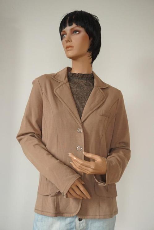WITTEVEEN Geweldige Licht Bruine Katoenen Blazer L 40, Kleding | Dames, Jasjes, Kostuums en Pakken, Zo goed als nieuw, Jasje, Maat 38/40 (M)