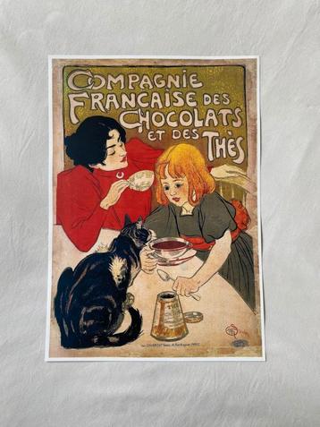 Franse chocolat poster beschikbaar voor biedingen