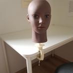 Hoofd voor pruik of haarstukje met tafelsteun, Ophalen of Verzenden, Zo goed als nieuw, Overige typen