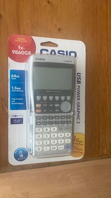 Casio grafische rekenmachine fx-9860GII beschikbaar voor biedingen