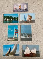 Zeven ansichtkaarten zeilboten, Verzenden, Gelopen, Voertuig