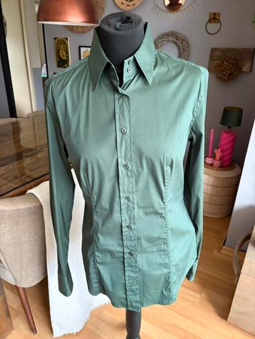 Pauw Caliban mooie groene blouse met stretch mt 42 ZGAN beschikbaar voor biedingen