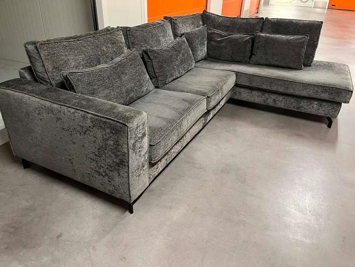 🚚GRATIS LEVERING ✅️MOOIE GRIJZE HOEKBANK ZEER NETJES, Huis en Inrichting, Banken | Bankstellen, Zo goed als nieuw, Vierpersoons of meer