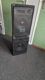 Zanginstallatie oefenruimteset powered mixer met speakers, Ophalen of Verzenden, Gebruikt