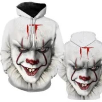 Hoodie "Horror Movie Clown" (nieuw) beschikbaar voor biedingen