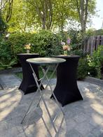 Staantafels hangtafels met of zonder hoezen [Te Huur], Huis en Inrichting, Tafels | Statafels, Ophalen, Zo goed als nieuw