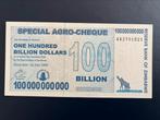 Zimbabwe 100 billion dollar 2008 UNC, Postzegels en Munten, Bankbiljetten | Afrika, Los biljet, Ophalen of Verzenden, Zimbabwe