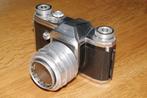 camera Pentagon  F met primotar 1:3.5    50mm., Ophalen of Verzenden, Gebruikt, Spiegelreflex, Overige Merken