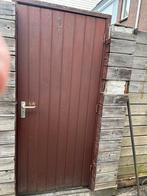 Houten Poortdeur 2 stuks, Tuin en Terras, Tuinpoorten, Ophalen, Gebruikt, Hout