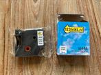 NIEUW Dymo S0718600 / 18444 tape vinyl zwart op wit 123inkt, Computers en Software, Labelprinters, Ophalen of Verzenden, Nieuw