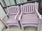 Houten Tuinstoelen (2x), Tuin en Terras, Ophalen, Gebruikt, Hout