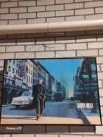 Poster van James Dean in New York met verlichting, Ophalen, Zo goed als nieuw, Deurposter of groter, Film en Tv