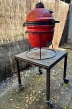 Kamadotafel op zwenkwielen voor alle S-M-L size Kamado, Tuin en Terras, Ophalen of Verzenden, Zo goed als nieuw