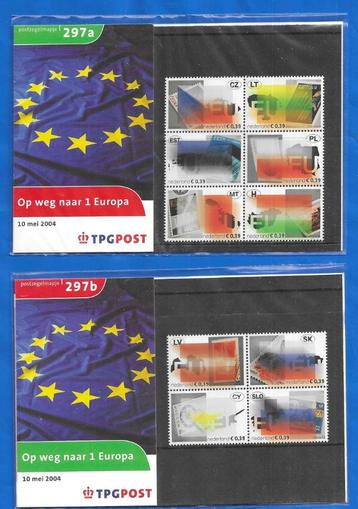 Postzegelmapje 297 A & B - Op weg naar 1 Europa    beschikbaar voor biedingen