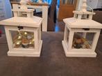 Huisjes voor bijvoorbeeld kaarsen, Huis en Inrichting, Woonaccessoires | Kandelaars en Kaarsen, Wit, Ophalen of Verzenden, Zo goed als nieuw