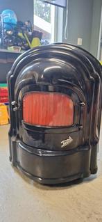 Oude oliekachel met flame lamp, Huis en Inrichting, Ophalen, Gebruikt, Vrijstaande haard, Elektrische haard