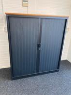 Solide zwarte en afsluitbare roldeur archiefkast, Ophalen, Gebruikt, 100 tot 150 cm, 100 tot 150 cm
