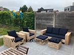 Steigerhout loungeset loungebank hoekbank gratis levering, Tuin en Terras, Bank, Ophalen of Verzenden, Zo goed als nieuw, Loungeset