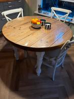 Ronde eettafel, Ophalen, Gebruikt, 100 tot 150 cm, Rond
