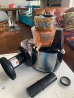 Montana Slowjuicer JT2013B- Compleet met accessoires, Ophalen of Verzenden, Gebruikt, Elektrisch, Slowjuicer