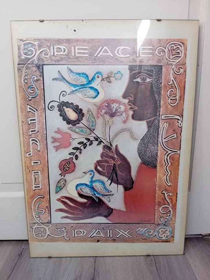 Irene Awret (Israëlisch, 1921-2014 ) lithografie PIEACE, Antiek en Kunst, Kunst | Litho's en Zeefdrukken, Ophalen of Verzenden