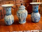 Delfts blauwe kaststel vazen, Ophalen