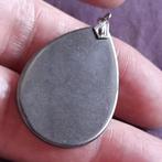 Hanger Hematiet Glad Grijs, Verzenden, Gebruikt, Grijs, Steen of Mineraal