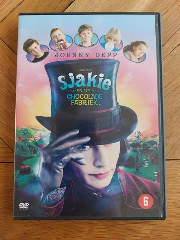 DVD Sjakie en de chocolade fabriek - Johnny Depp - 2005 beschikbaar voor biedingen