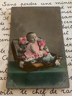 Baby in koffer (IT), Ophalen of Verzenden, Voor 1920, Gelopen, Kinderen