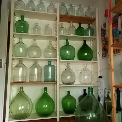 Grote gistfles,vaas,buikfles,bolfles brocante, Antiek en Kunst, Curiosa en Brocante, Ophalen