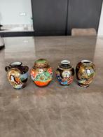 Japanse Moriage Satsuma miniatuurvaasjes, Antiek en Kunst, Ophalen of Verzenden