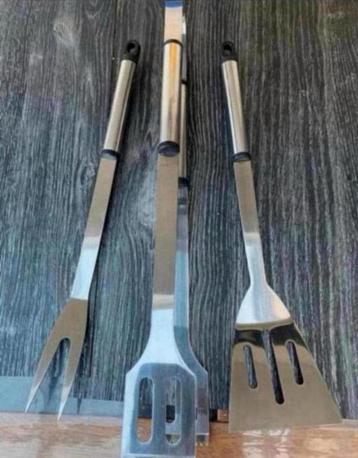 BBQ 3 Delig Tangenset Tangen Set RVS. NIEUW beschikbaar voor biedingen