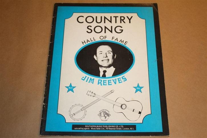 Country Song Hall of Fame - Jim Reeves - 1974, Boeken, Muziek, Zo goed als nieuw, Artiest, Ophalen of Verzenden
