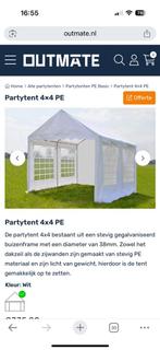 Partytent 4x4, Tuin en Terras, Partytenten, Ophalen, Partytent, Minder dan 4 meter, Minder dan 5 meter