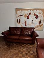 2 Stijlvolle leren bank, Huis en Inrichting, Banken | Bankstellen, Gebruikt, 150 tot 200 cm, Tweepersoons, Ophalen of Verzenden