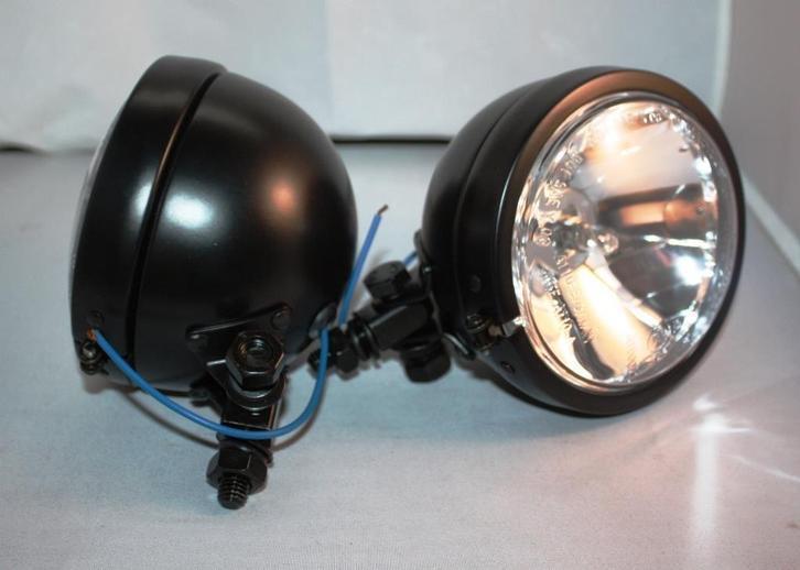 Zwarte Spotlights - 120 mm | USA-Stijl | E-Keur | per paar, Motoren, Accessoires | Overige, Nieuw, Ophalen of Verzenden