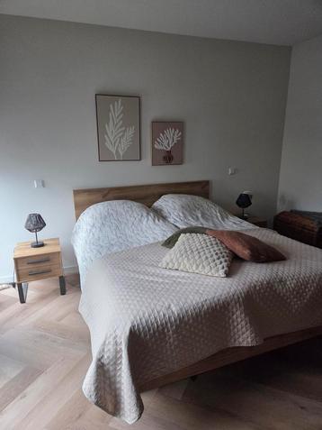 Tweepersoonsbed 160x200 + matrassen beschikbaar voor biedingen