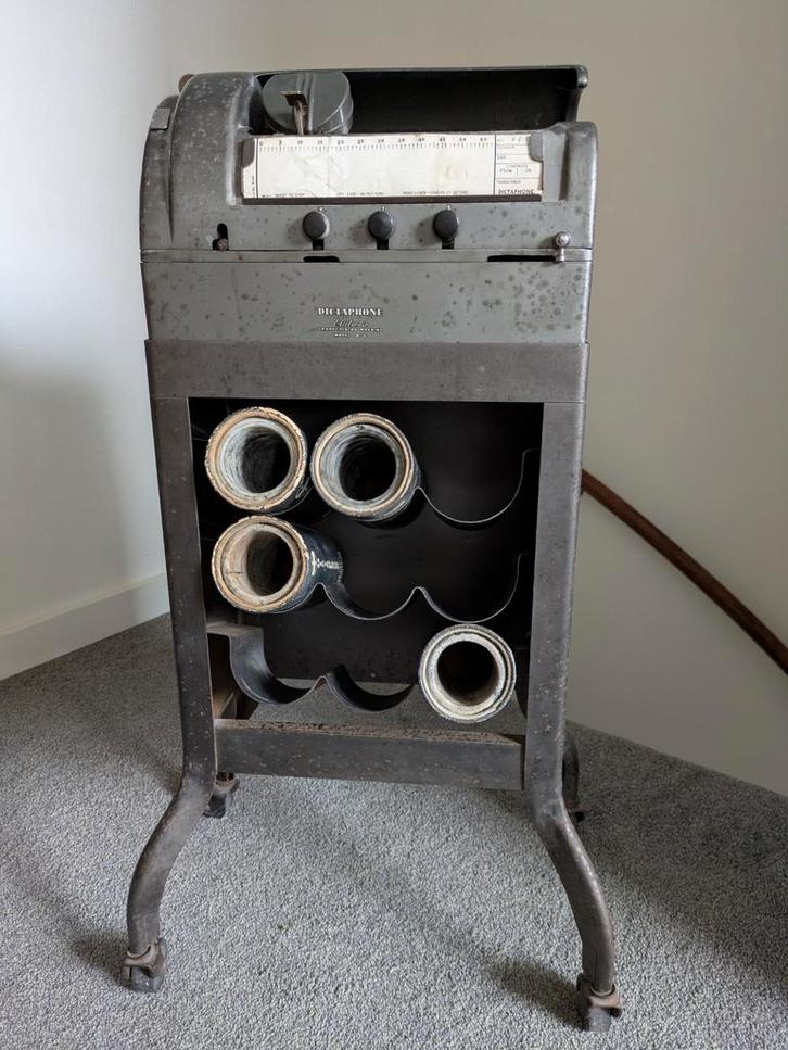 Edison dictafoon met wasserollen, jaren 40, Verzamelen, Elektronische Apparatuur, Audio en Video, Ophalen