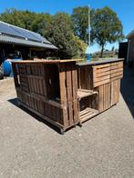 2 leuke houten barretjes met opslag, Tuin en Terras, Ophalen, Gebruikt