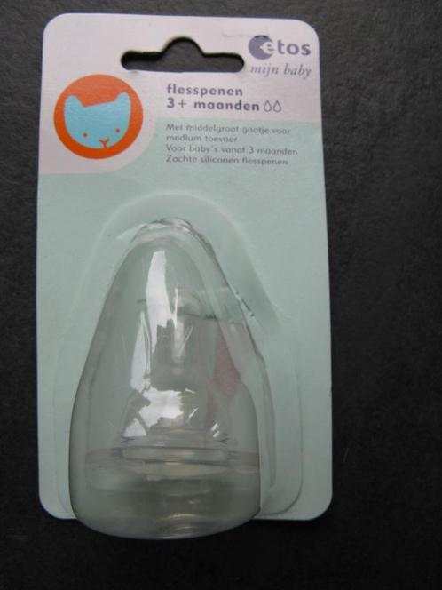Flesspeen ETOS, 3+ maanden, NIEUW!!! (0274), Kinderen en Baby's, Kraamcadeaus en Geboorteborden, Kraamcadeau, Ophalen of Verzenden