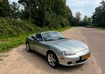 Mazda MX-5 1.6 I 2003 Grijs, Auto's, 13 km/l, Achterwielaandrijving, 4 cilinders, Cabriolet