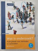 Wat is onderzoek?, Boeken, Zo goed als nieuw, Nel Verhoeven, Beta, HBO