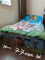 Paw Patrol kinder bed: 143cm * 77cm met matras, Ophalen, 70 tot 85 cm, Zo goed als nieuw, Minder dan 140 cm