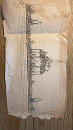 Ets Gouden Bruilofte Gerrit Hooft 1757, Antiek en Kunst, Kunst | Etsen en Gravures, Ophalen of Verzenden