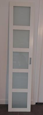 1x IKEA PAX BERGSBO
Deur, frosted glas/wit, 50x229 cm, Huis en Inrichting, Ophalen, Gebruikt, 50 tot 100 cm, Glas