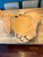Robuuste houten schaal, Huis en Inrichting, Woonaccessoires | Schalen en Manden, Ophalen, Gebruikt, Schaal, Overige vormen