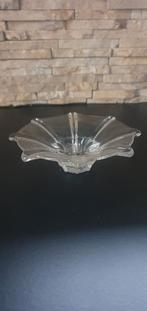 Glazen Kaarshouder / Sier Schaal, Antiek en Kunst, Antiek | Glas en Kristal, Ophalen of Verzenden