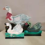 Vintage Houten Raamdecoratie - Zwaan, Gans, Eend, Erzgebirge, Ophalen