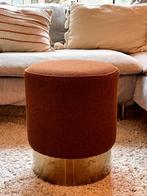 Mooie Kare Design poef, Ophalen, Minder dan 50 cm, Rond, Minder dan 50 cm