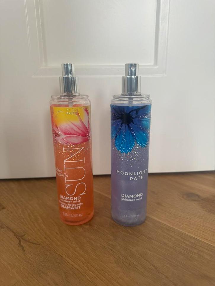 Bath & Body Works shimmer body mist set, Sieraden, Tassen en Uiterlijk, Uiterlijk | Parfum, Zo goed als nieuw, Ophalen of Verzenden